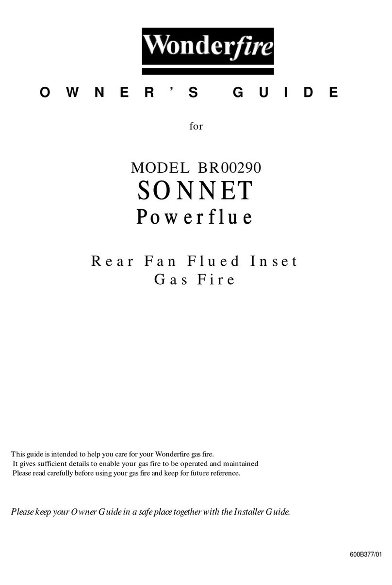 Wonderfire BR00290 SONNET User manual Wonderfire BR00290 SONNET User manual