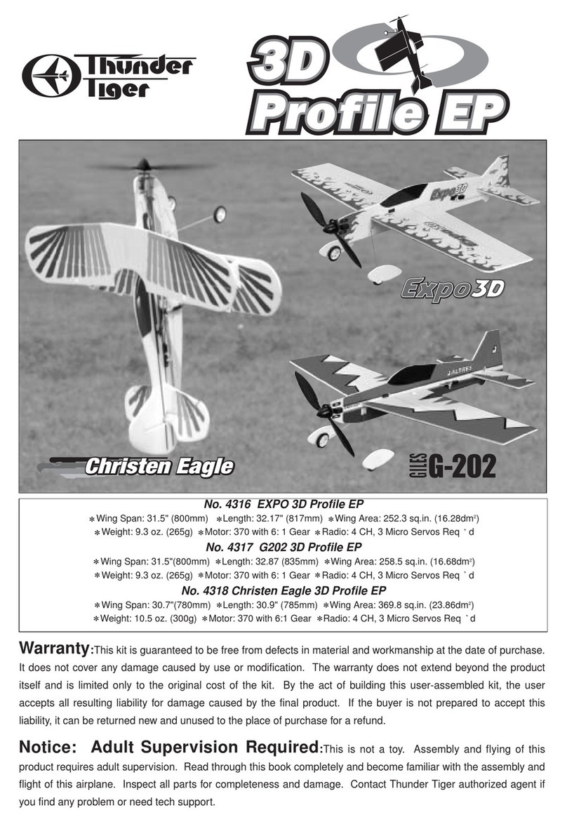 THUNDER TIGER 4318 Christen Eagle 3D Profile EP instruction manual THUNDER TIGER 4318 Christen Eagle 3D Profile EP instruction manual