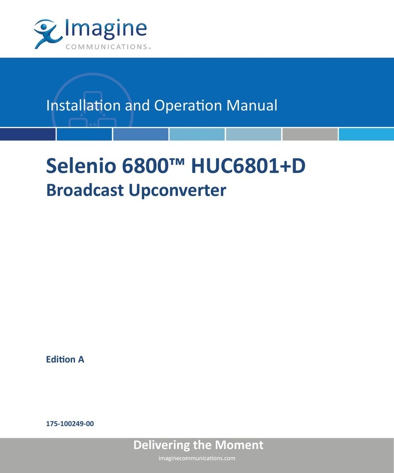 Imagine Selenio 6800 HUC6801+D Installation and operation manual