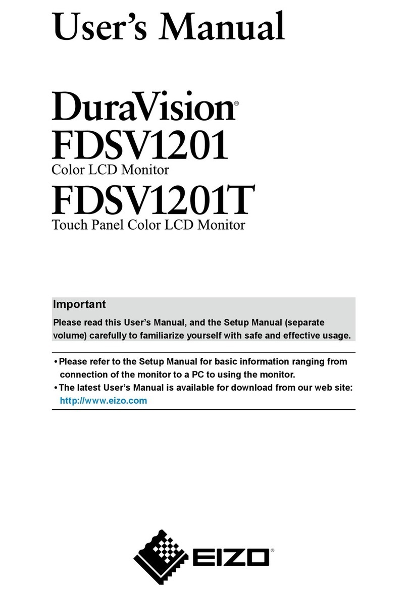 Eizo DuraVision FDSV1201T User manual