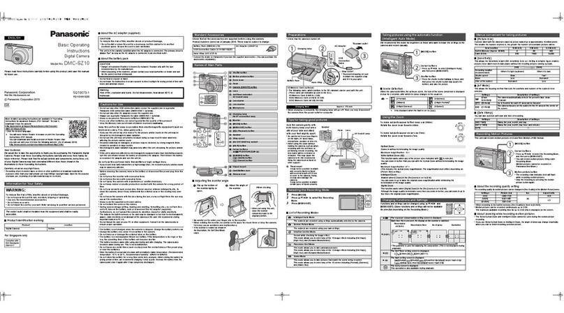 Panasonic Lumix DMC-SZ10 Technical specifications
