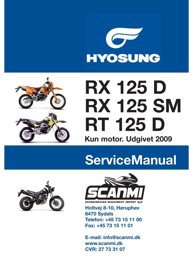 HYOSUNG RT 125 D Service manual