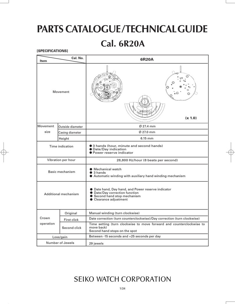 Seiko 6R20A Installer manual