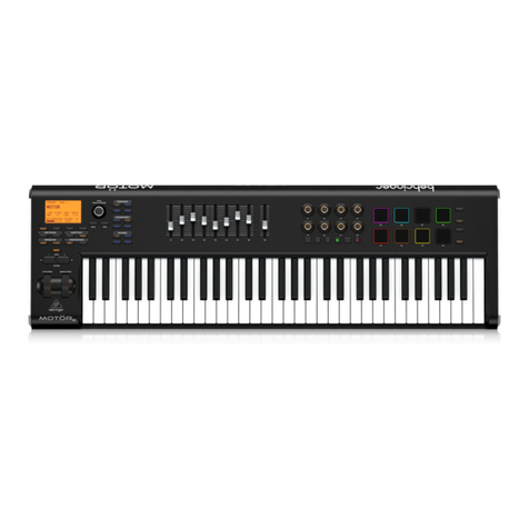 Behringer MOTOR 61 user manual