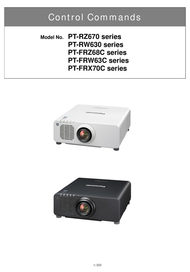 Panasonic PT-RZ670 series Installation instructions