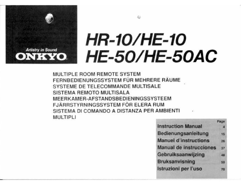 Onkyo HR-l0 User manual