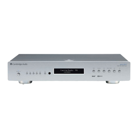 Cambridge Audio AZUR 651T User manual Cambridge Audio AZUR 651T User manual