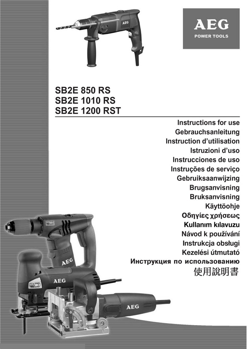 AEG Powertools SB2E 850 RS Instructions for use