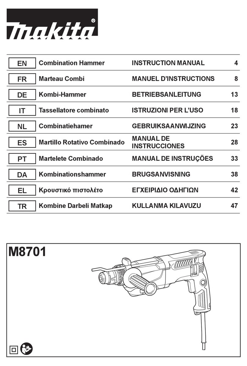 Makita M8701 instruction manual