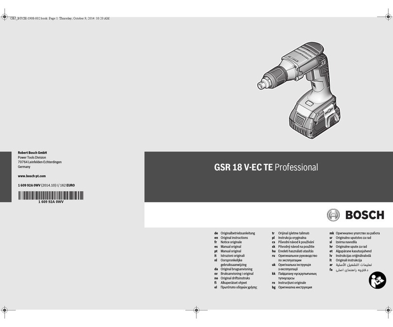 Bosch GSR 18 V-EC User manual