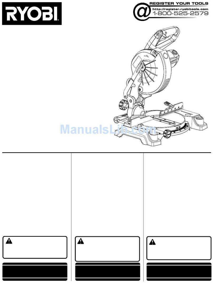 Ryobi TS1143L Operator's manual