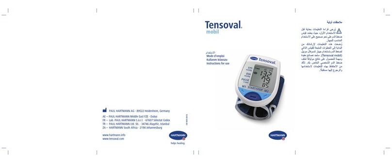 Hartmann Tensoval Mobil User manual