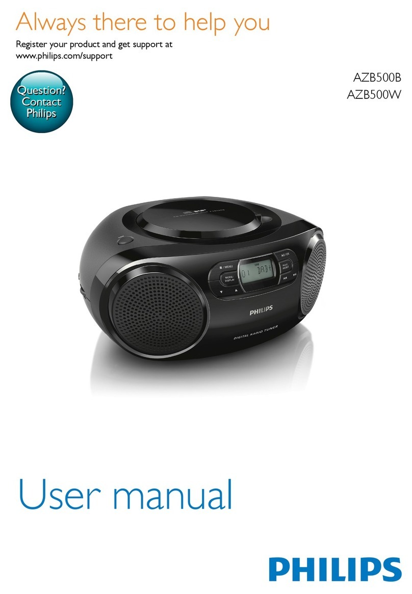 Philips AZB500B User manual