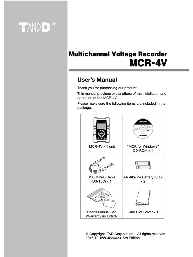 T&D MCR-4V user manual