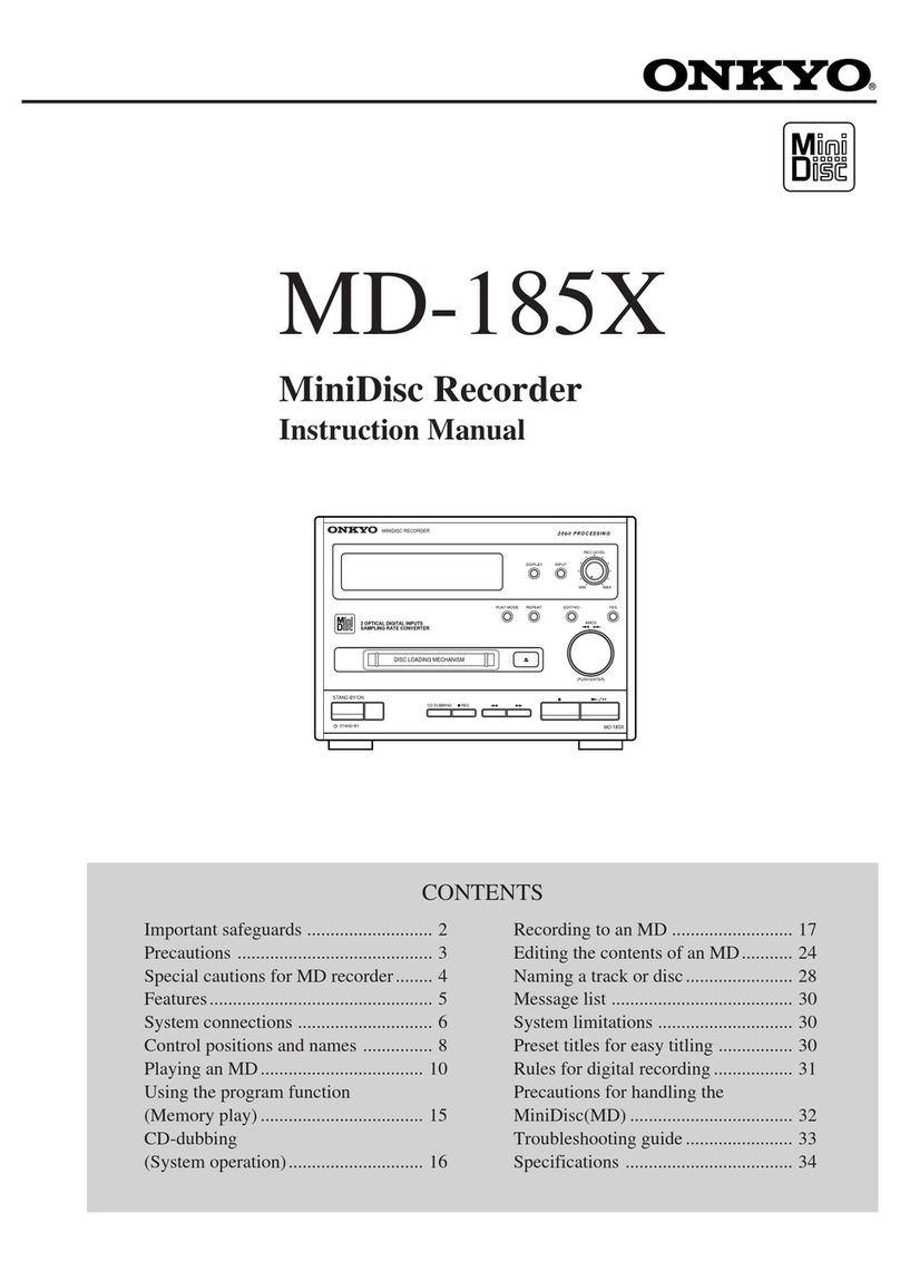 Onkyo MD-185X instruction manual