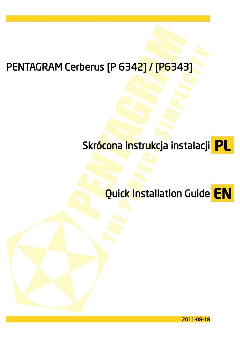 Pentagram Cerberus P6342 Quick installation guide