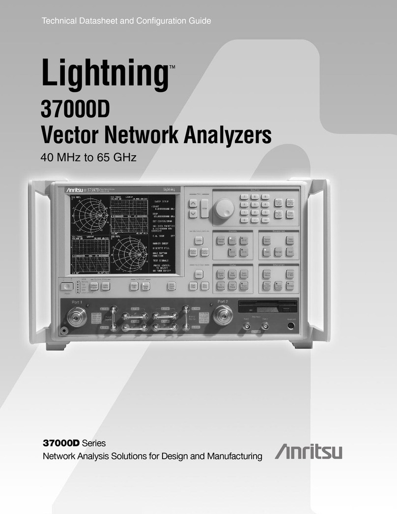 Anrtisu Lightning 37000D User manual