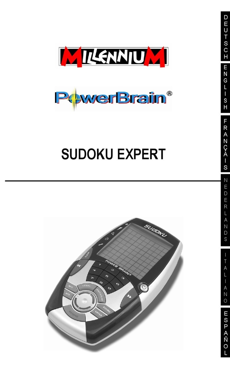 Millenium sudoku expert instruction manual