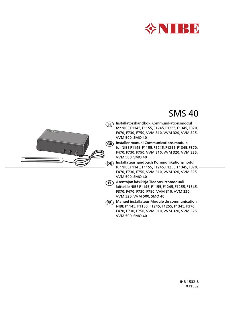 Nibe SMS 40 Installer manual