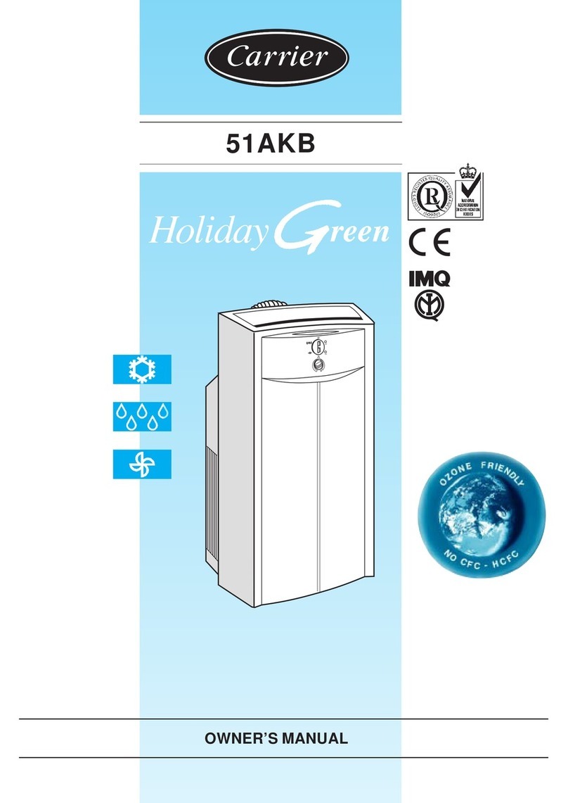 Carrier Holiday green 51AKB 006G User manual