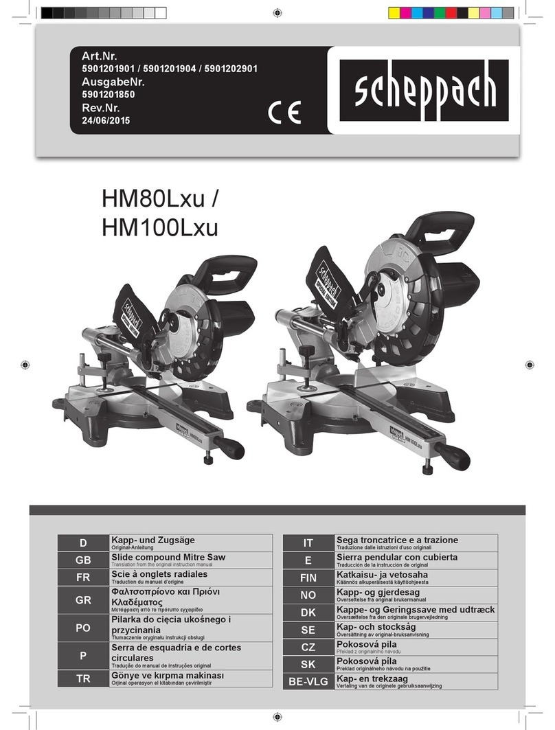 Scheppach HM80Lxu User manual