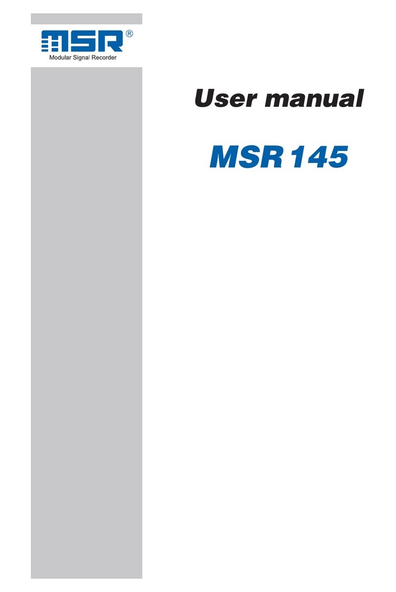 MSR 145 user manual