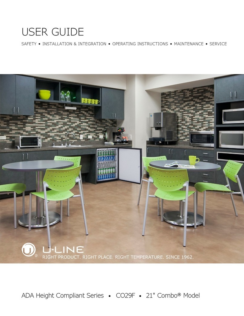 U-Line CO29F User manual