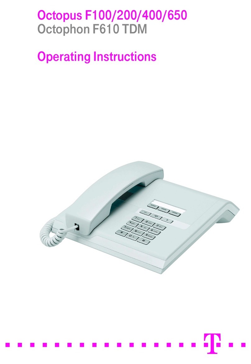 Octopus Octophon F610 TDM operating instructions
