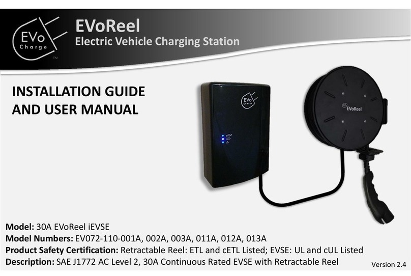 EVoCharge 30A EVoReel iEVSE Installation guide and user's manual
