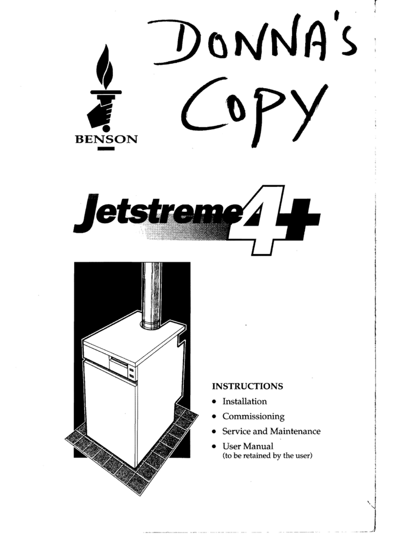 BENSON JETSTREME 4+ instruction manual