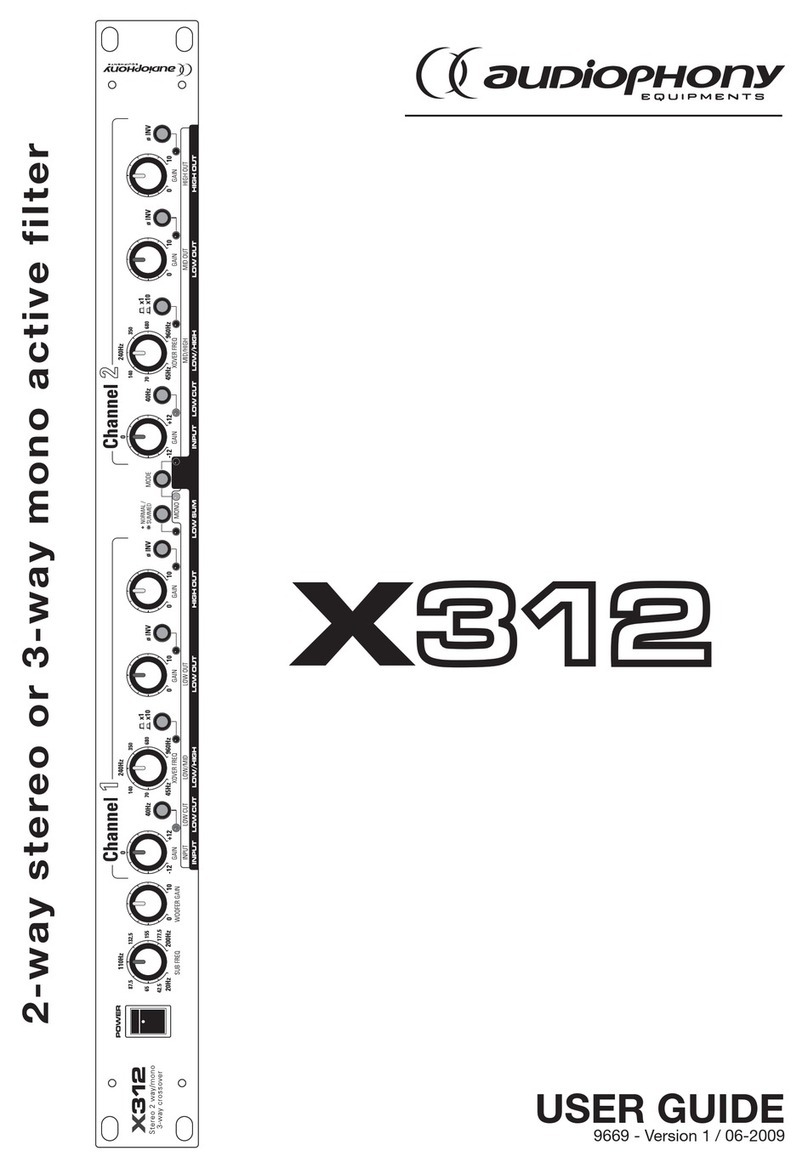 audiophony X312 user guide