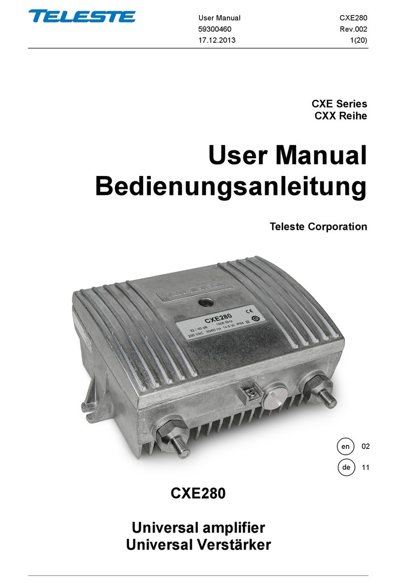 Teleste CXE280 user manual