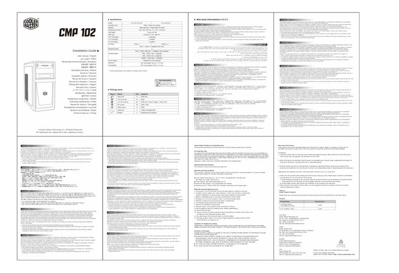 Cooler Master cmp102 installation guide