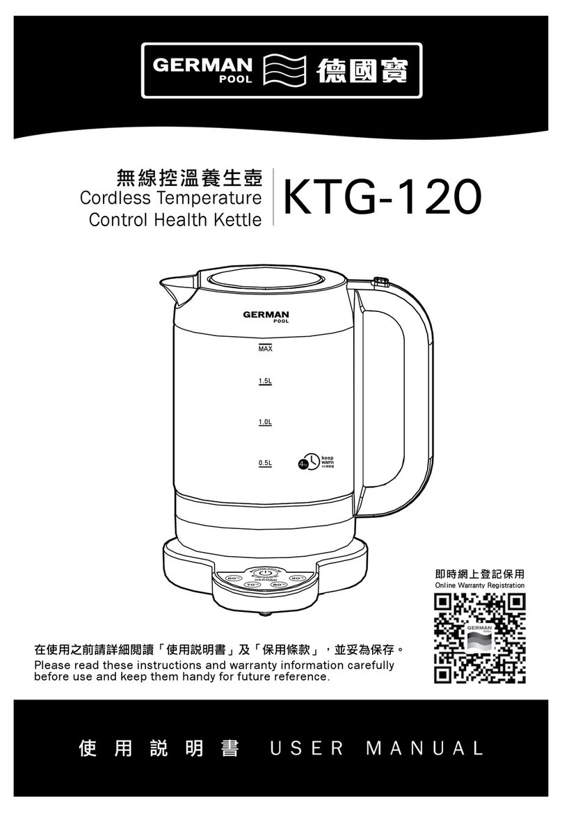 German pool KTG-120 user manual