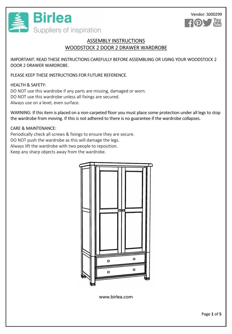 Birlea Woodstock User manual