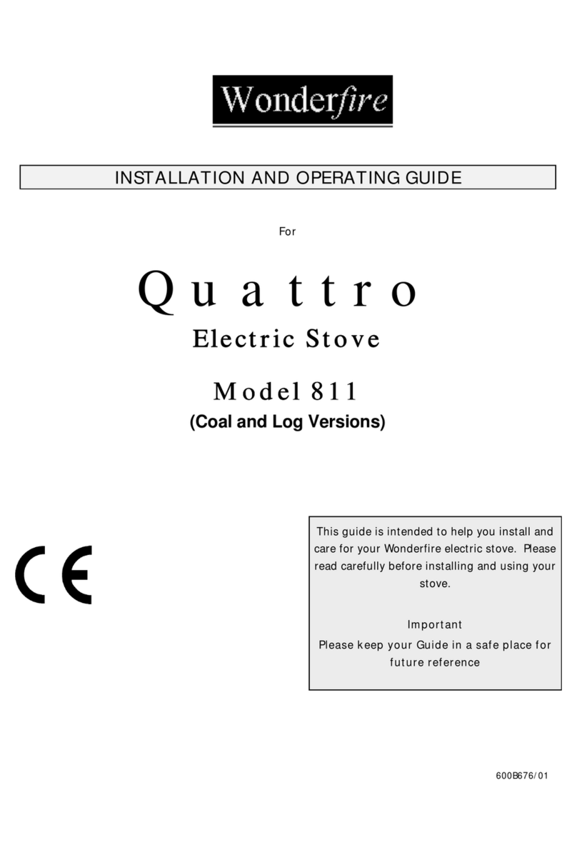 Wonderfire quattro 811 Installation and operating guide