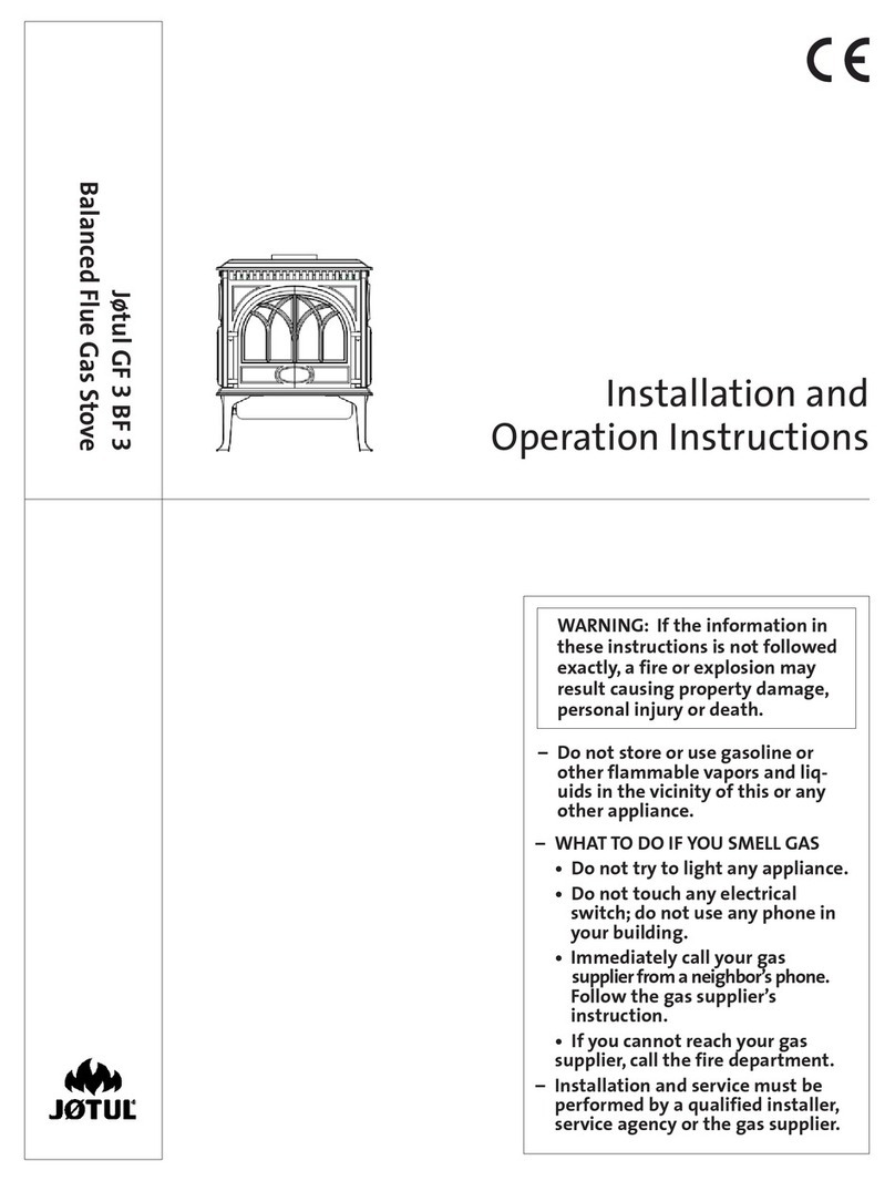 Jøtul GF 3 BF Installation and operation instructions