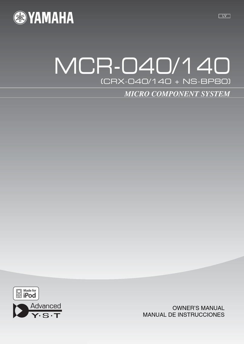 Yamaha MCR-140 owner's manual
