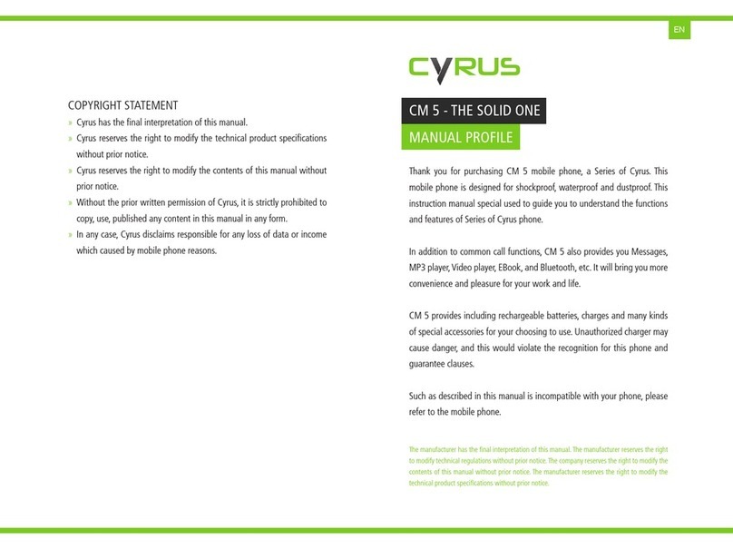 Cyrus CM 5 manual