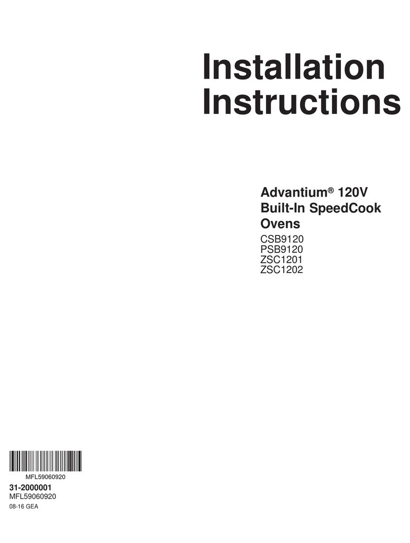 GE Advantium CSB9120 User manual