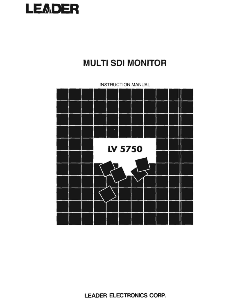 Leader LV-5750 instruction manual