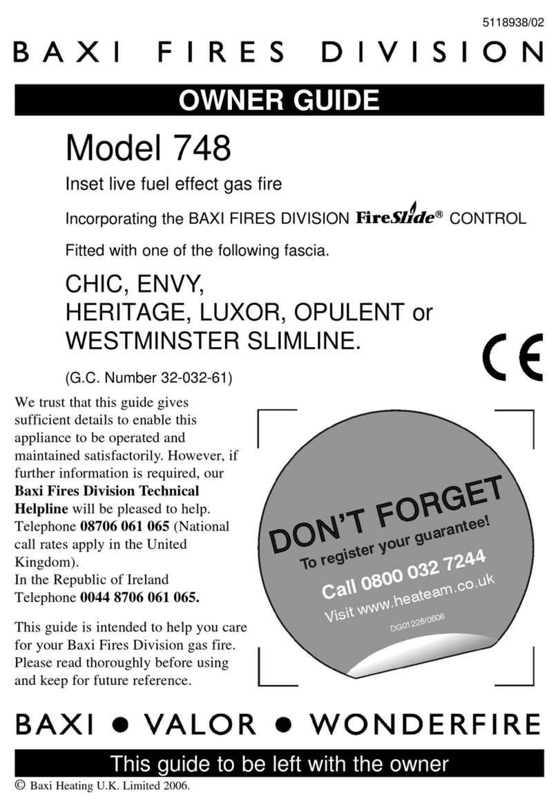 Baxi 748 User manual Baxi 748 User manual