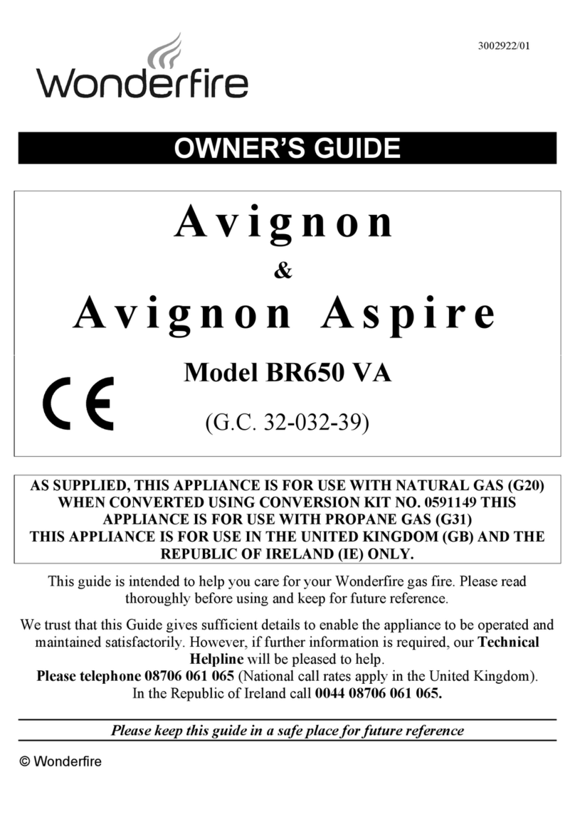 Wonderfire avignon aspire BR650 VA User manual Wonderfire avignon aspire BR650 VA User manual