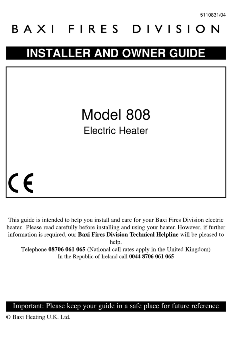 Baxi 808 Installer and owner guide