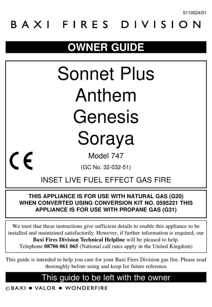 Baxi Fires Division soraya 747 User manual