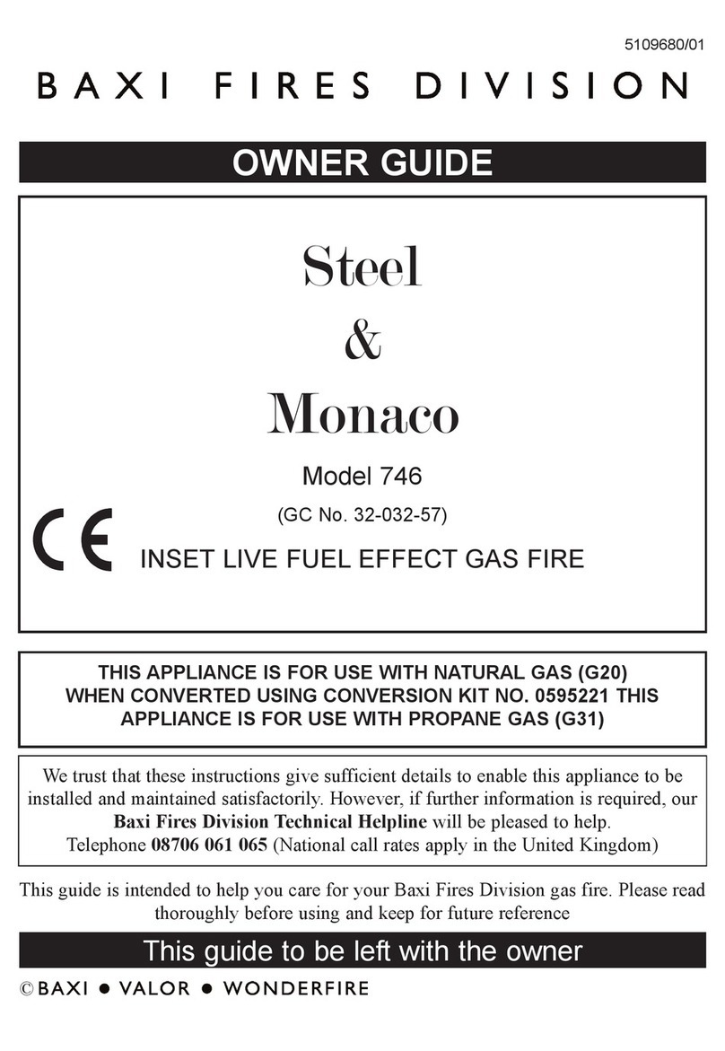 Baxi Fires Division 746 monaco User manual