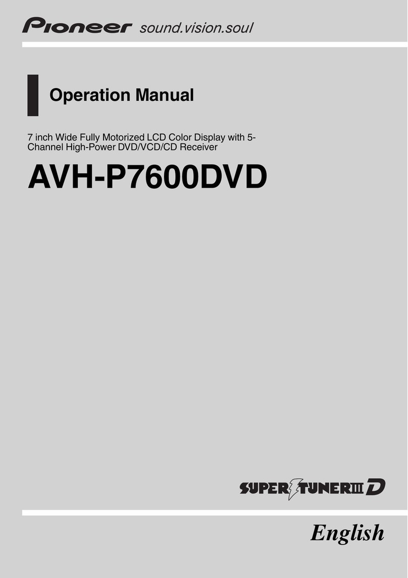 Pioneer AVH-P7600D User manual
