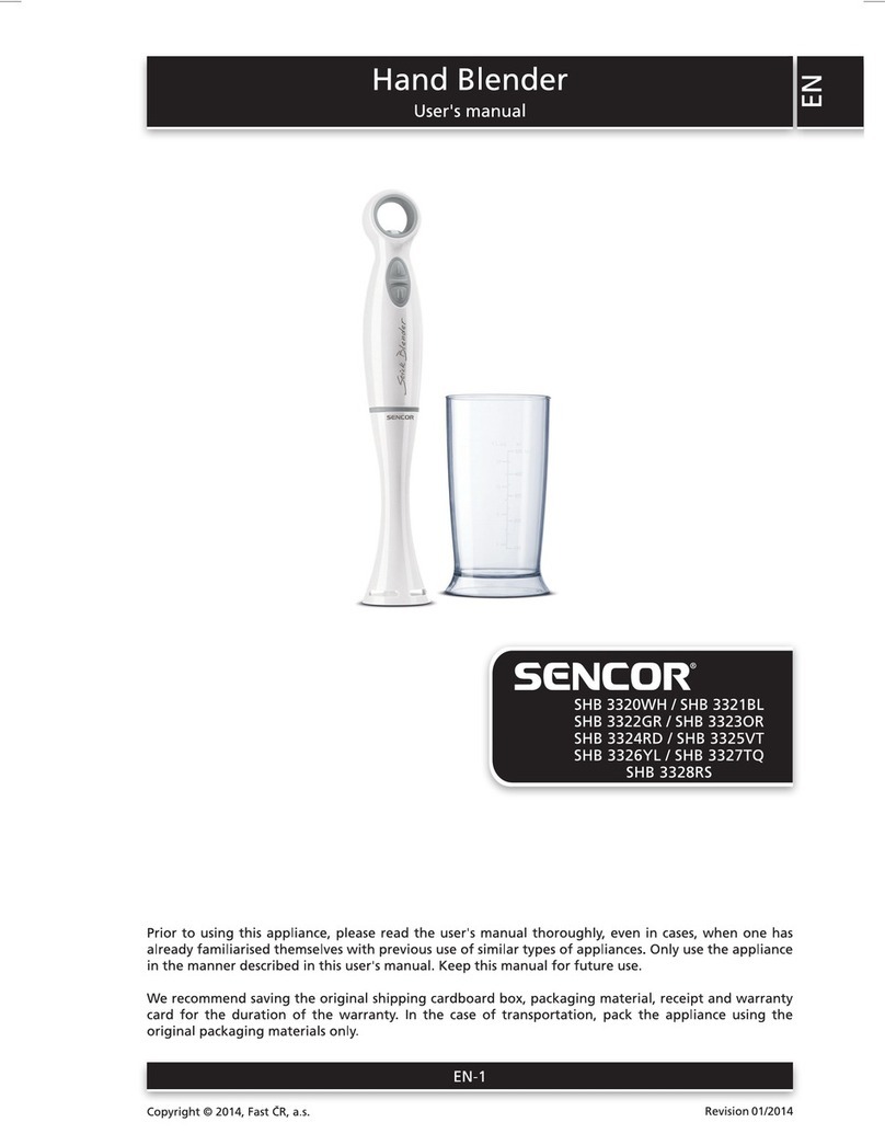 Sencor SHB 3320 WH user manual