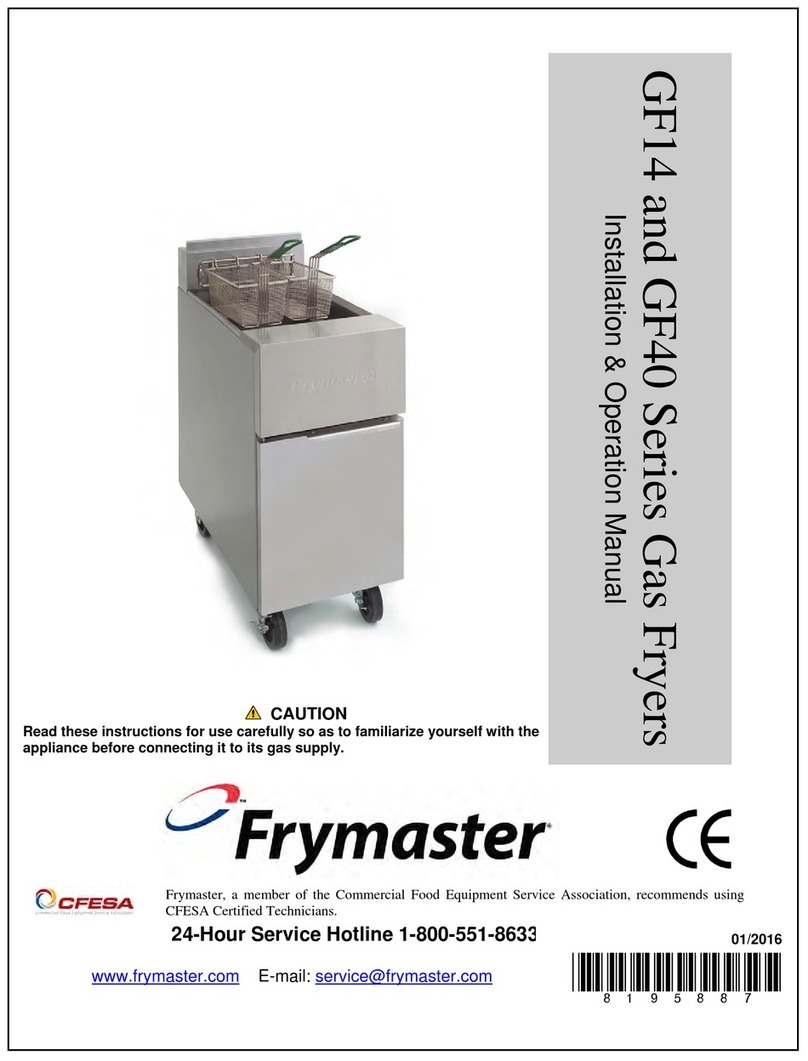 Frymaster FRYMASTER GF40 series User manual