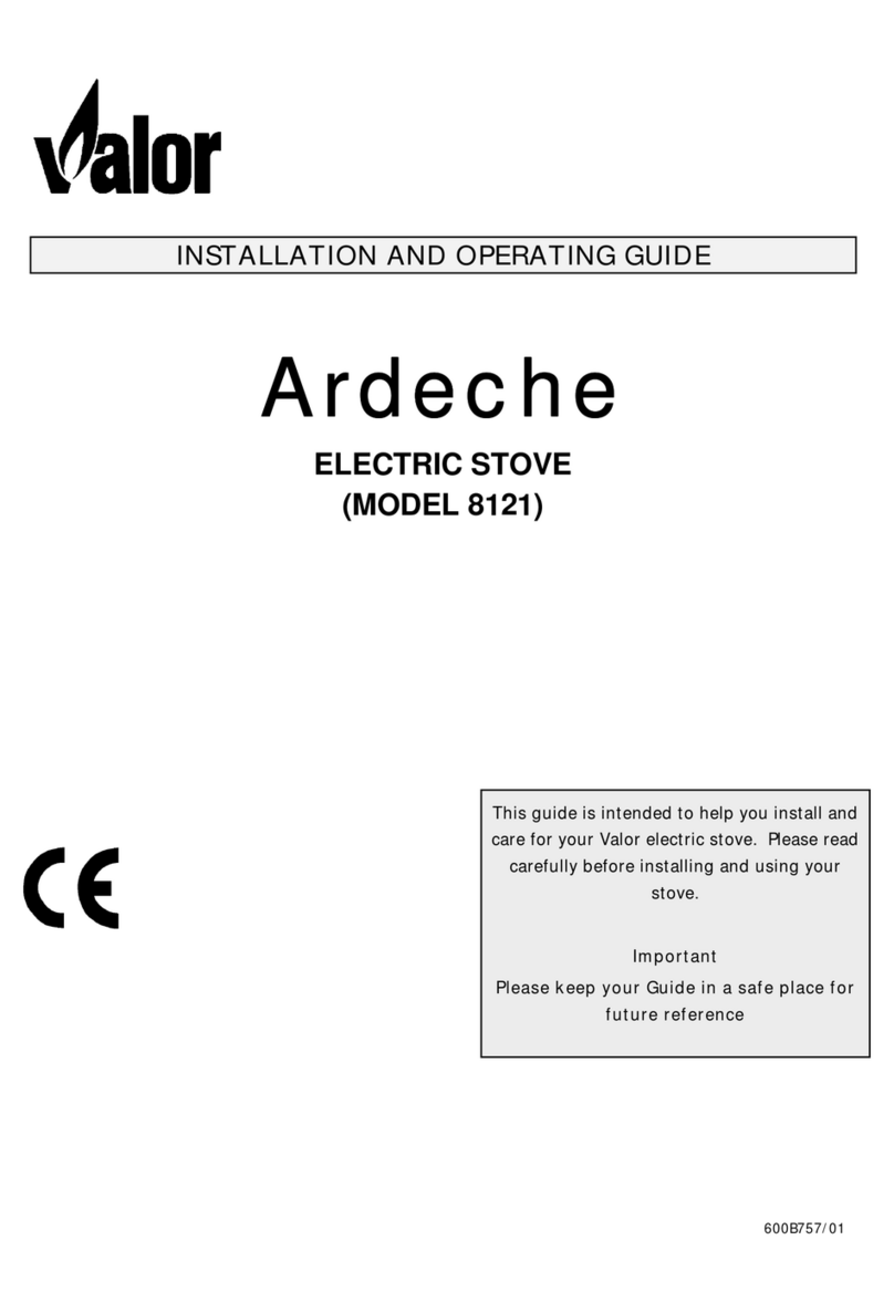 Valor ardeche 8121 Installation guide